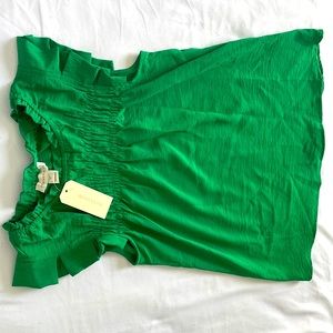 Green shirt with short sleeve